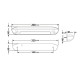 LED Awning Light - Black casing - 12 volts - 5 Watt -  Emmitt Color: White 6500K- WK-AL1X- AZLED